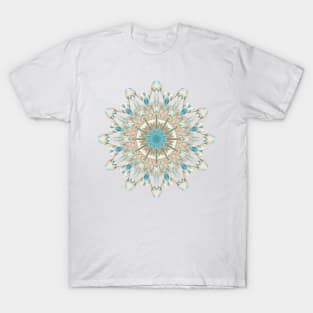 Pussy Willows in Spring - Kaleidoscope Pattern T-Shirt